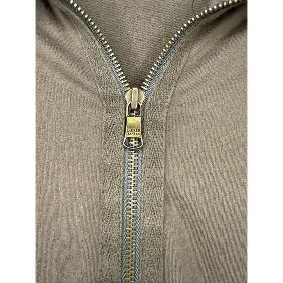 Lauren Ralph Lauren LRL Women’s Medium Zip Up Jacket Olive Green Lightweight - Picture 3 of 5